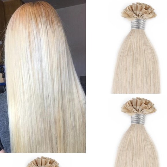 18″ 100 grams100 strands U Tip (Nail Tip) Beaded Fusion #60